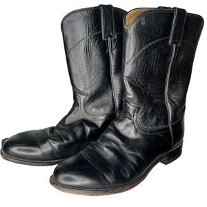 Vintage Justin Black Ropers‎